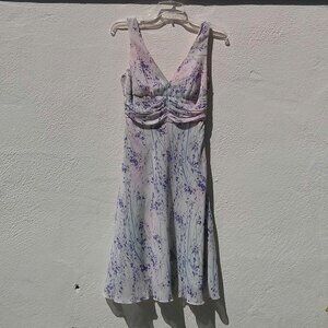 Late 90s/Y2K Style Chiffon Delicate Floral Slip Dress Size S/Juniors 5